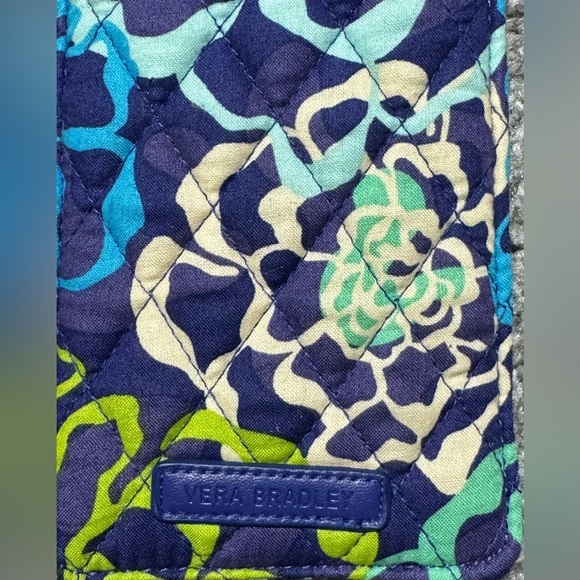 Vera Bradley Katalina Blue Eye Glass Case and NWT Luggage Tag - Picture 3 of 6
